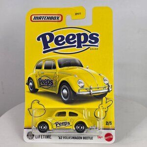2026 Matchbox Candy #2 1962 Volkswagen Beetle YELLOW | PEEPS | FSC
